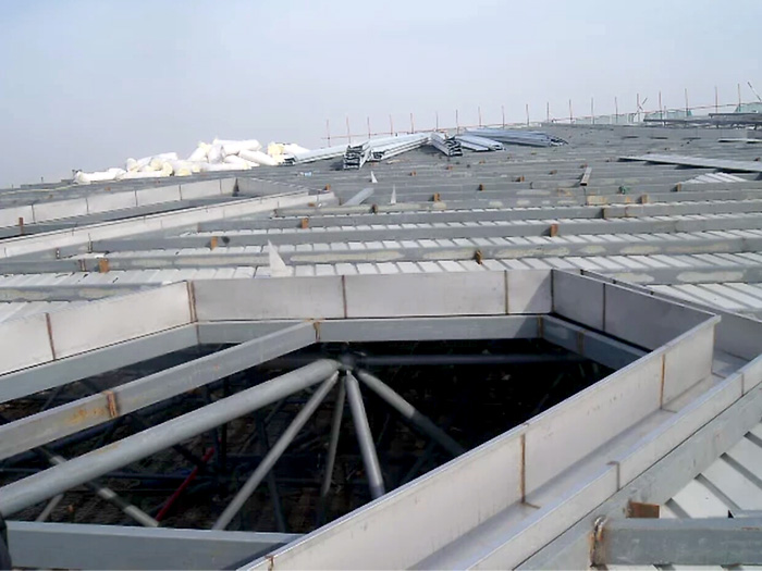 乌兰浩特安吉县体育馆网架